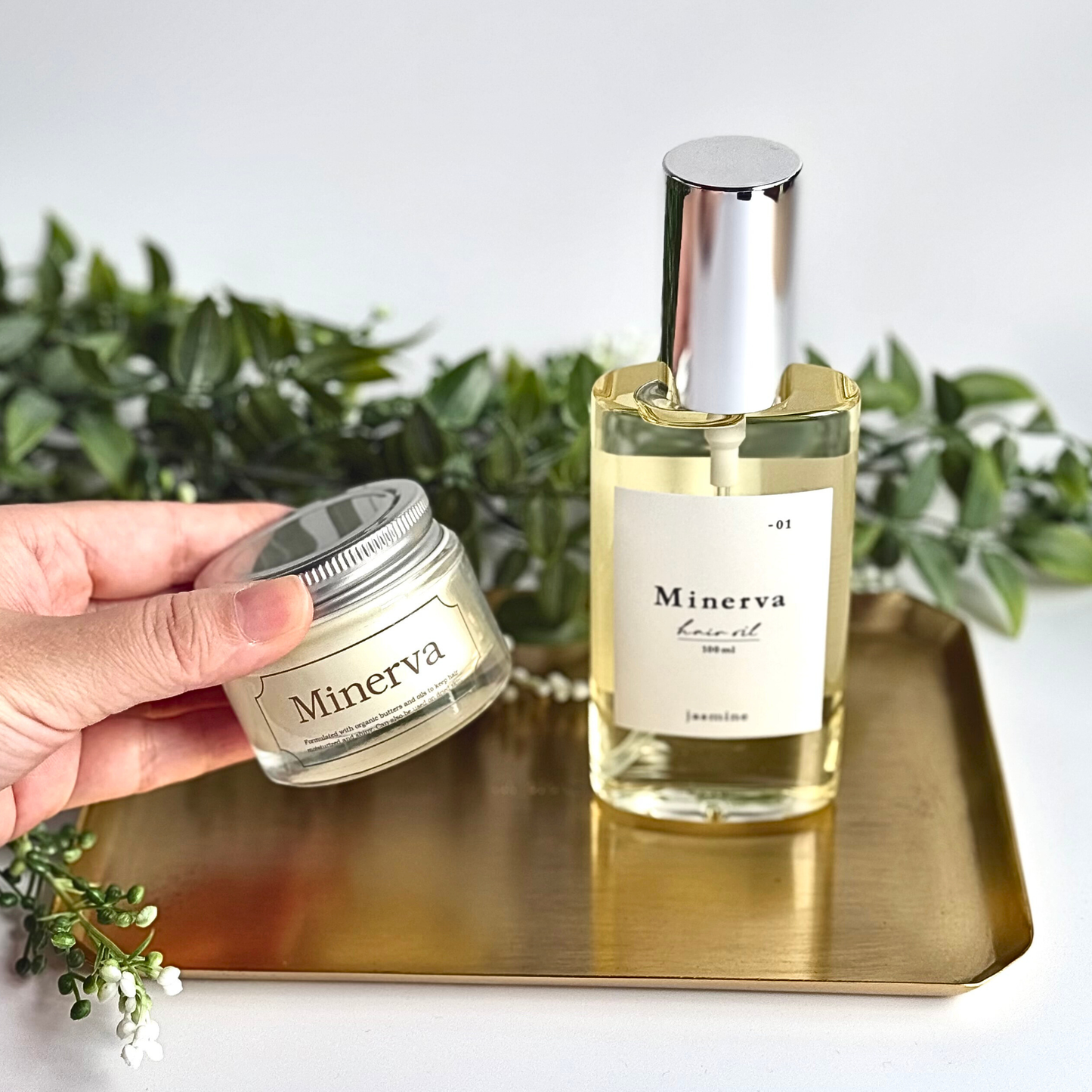 【軽くまとまるスタイリングセット】ジャスミンオイル＆ヘアバーム