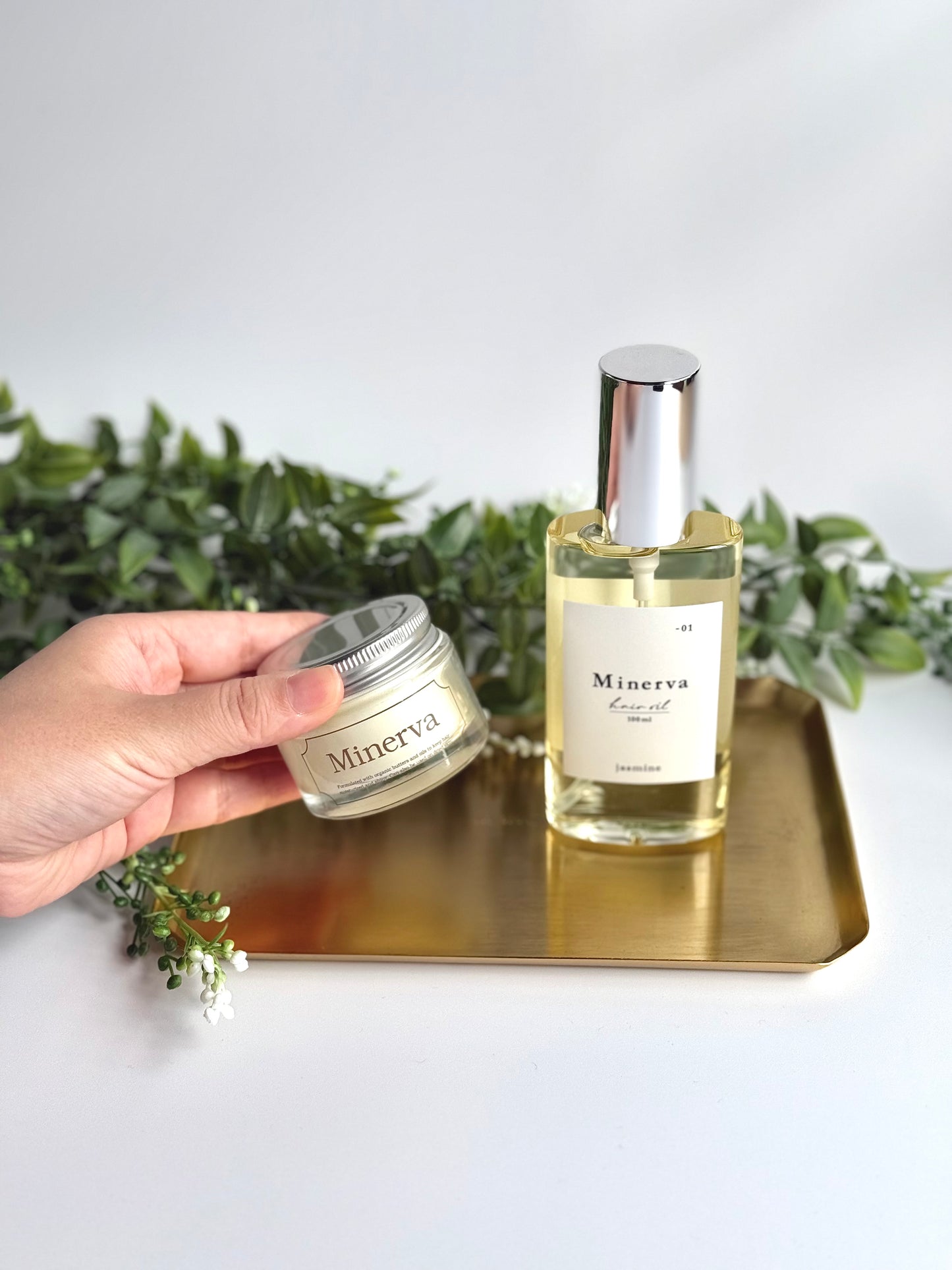 【スタイリング&保湿セット】Organic balm & Jasmine hair oil